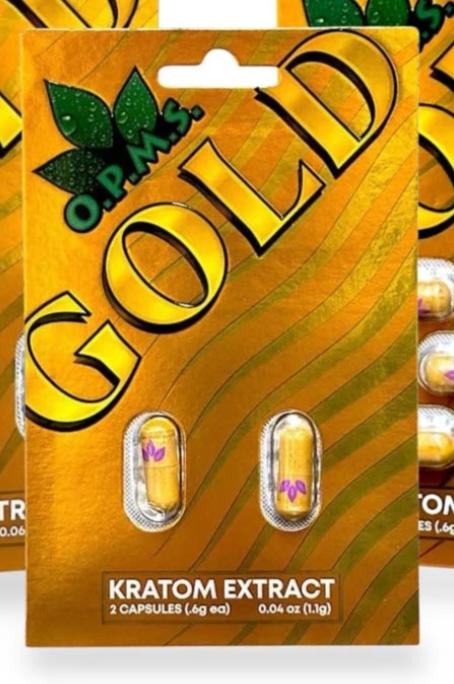 OPMS Gold Kratom Extract Capsules